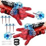 YARUJING 2 Set Super Spiderm Launcher Spiderm Launcher Handschuh Spiderman Handschuhe S.piderm La uncher Handschuhe S piderm Spielzeug Handschuh Cosplay Glove La uncher Für Fans