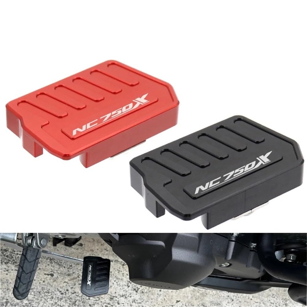 Motorrad Bremspedal Für NC750X NC 750X 2014-2023 Motorrad Hinten Fuß Bremshebel Pedal Vergrößern Verlängerung Peg Pad Extender(Black)