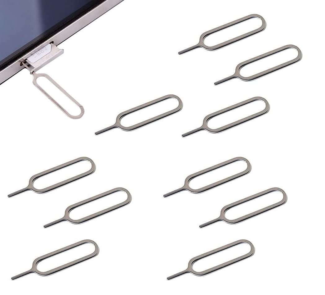 Outil éjecteur De Carte SIM Et Nettoyeur 2 En 1 - En Aluminium, Portable Avec Anneau Anti-perte - 6