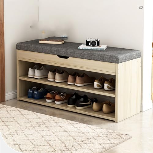 Benches Garden Bench Outdoor Patio Seating Backless Park Chair Lawn Path Slatted Seats,Entryway Shoe Bench, Entryway Shoe Cabinet with Shoe Rack, Narrow Stool with Shoe Rack and Wall Seat(80