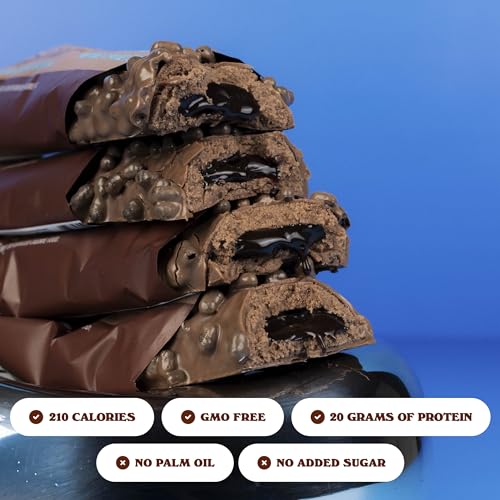 Image of Barebells Protein Bar Brownie Batter - 55g High Protein Chocolate Bar - Low Sugar Brownie Flavor Snack - On-The-Go or Post-Workout Treat