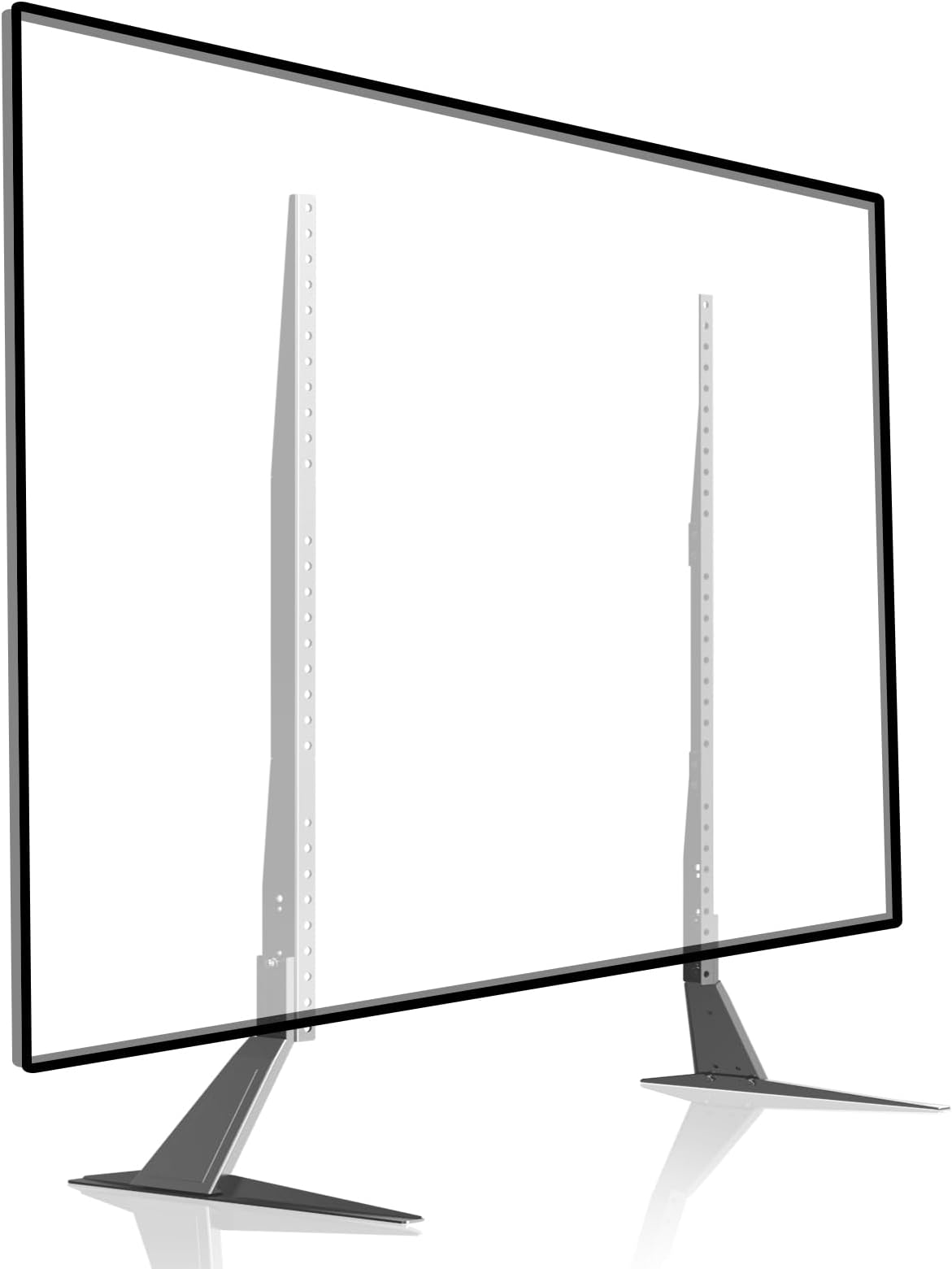 Universal TV Stands, Desk TV Legs Pedestal for 27-85 Inch LED LCD TVs, Tabletop Screen Monitor Riser Base Replacement, Height Adjustable, VESA Up to 1000x800mm, Holds 50kg ML2785