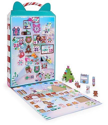 Gabby’s Dollhouse, Advent Calendar 2023, 24 Surprise Toys with Figures, Stickers & Dollhouse Accessories, Kids Toys for Girls & Boys Ages 3+