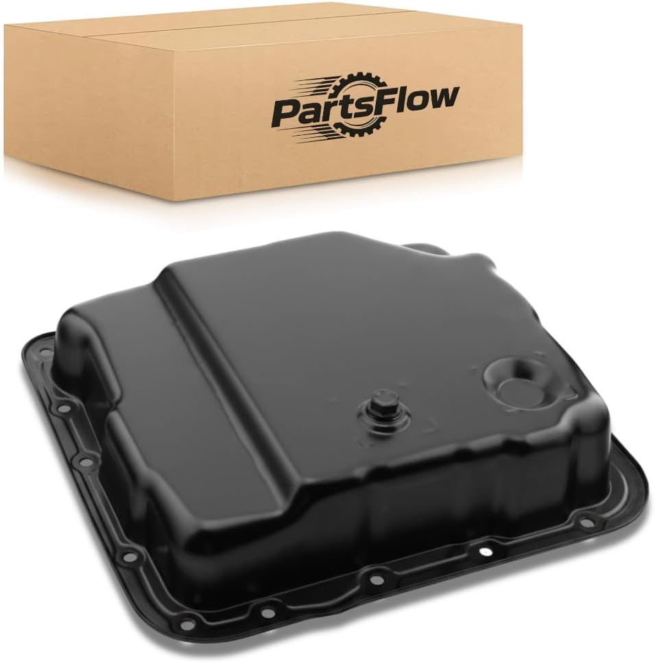 PartsFlow Engine Oil Pan with Drain Plug for Cadillac Escalade (4L60E Compatible)