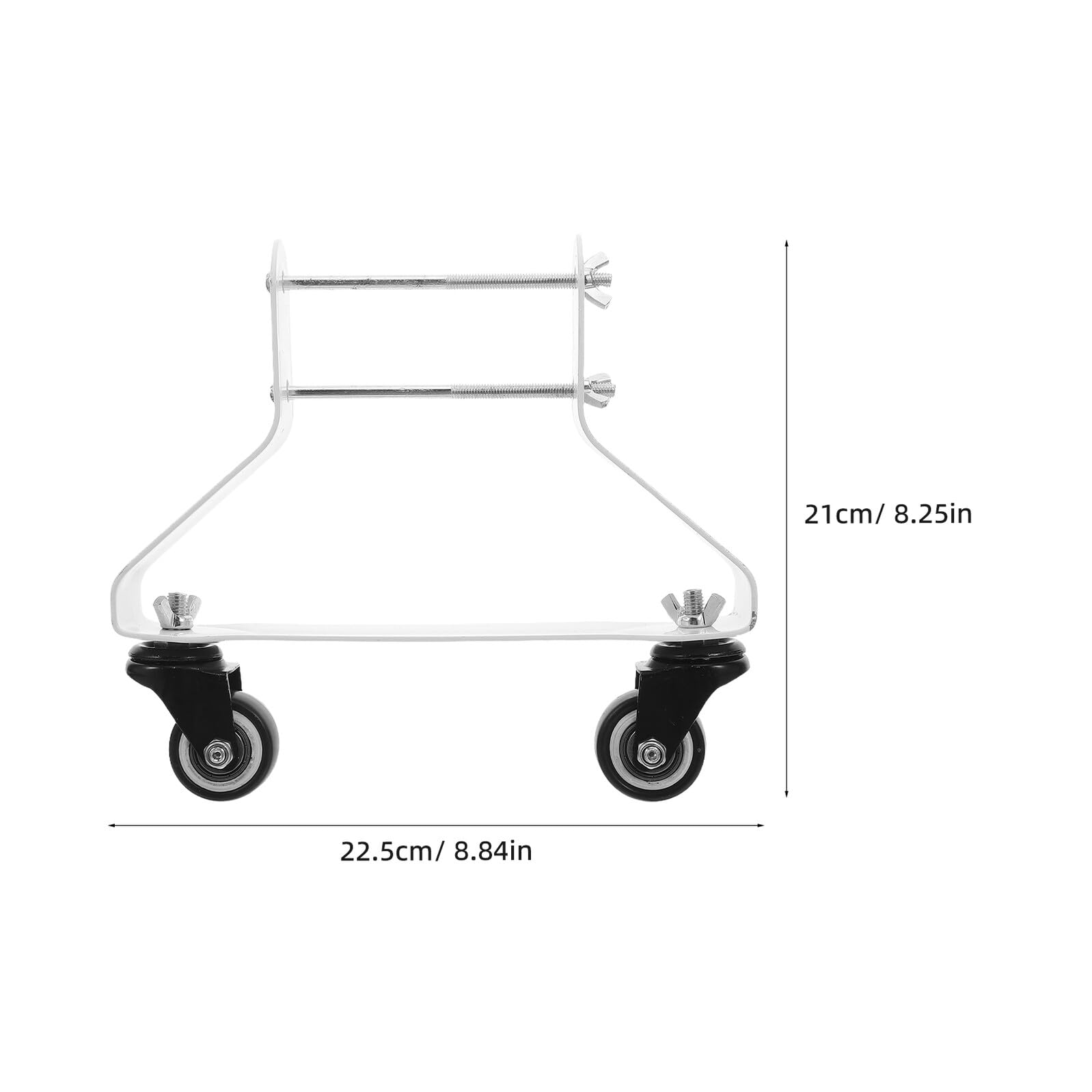 Soporte para Radiador de Aceite con Ruedas Negras Dobles Base Móvil con Doble Rodamiento para Calefactor Eléctrico Accesorio Resistente y Compatible para Movilidad Silenciosa en