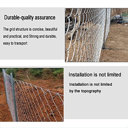 LFFH Hot-dip Galvanized Steel Mesh, Breeding Netting Fence Wire 2mm Wire diameter 5cm Pore size Poultry Net for Vegetable Garden Farm (Color : 2.0mm, Size : 1.5x10m)