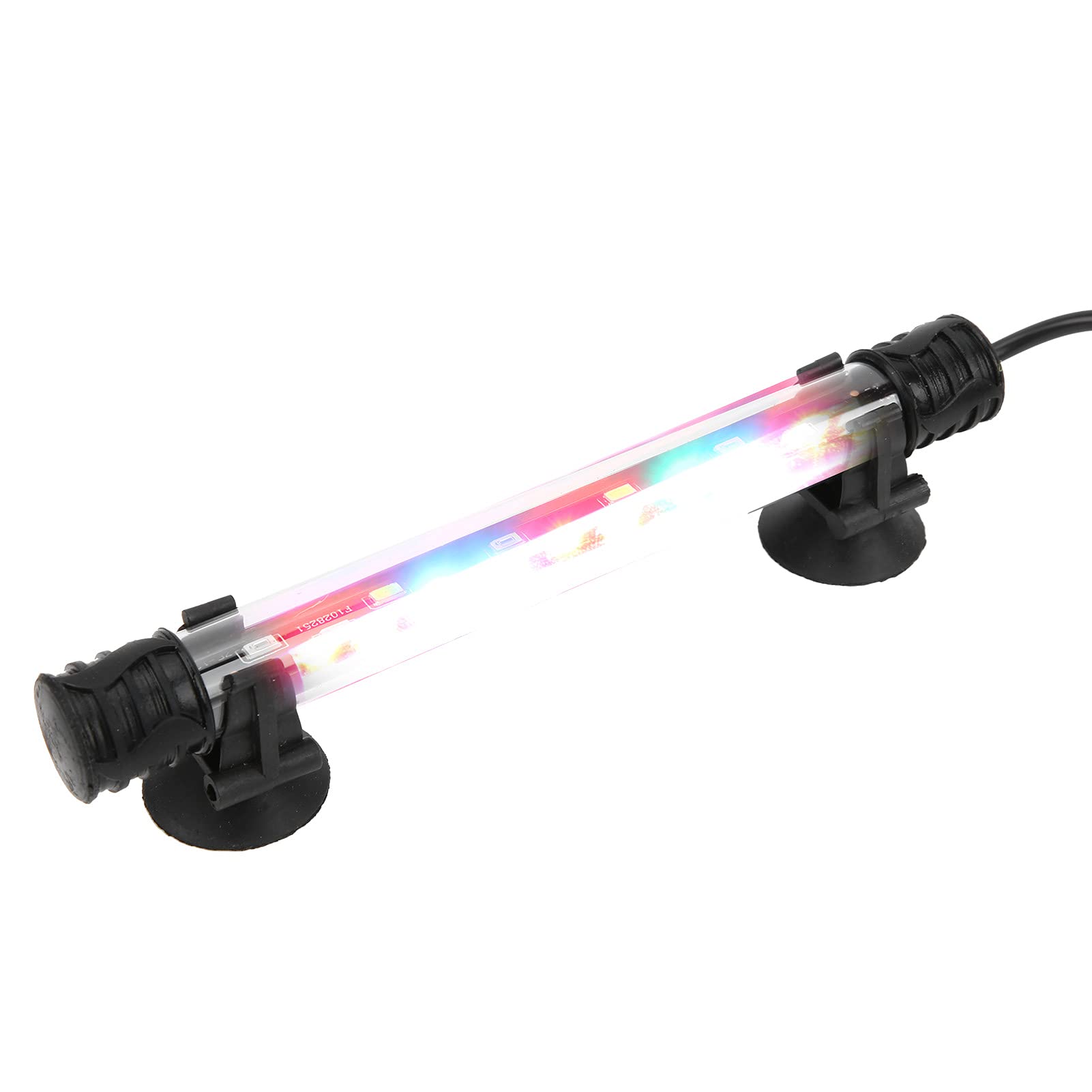 Iluminación LED para acuario, sumergible a prueba de agua, luz LED para pecera, lámpara para acuario, lámpara para peces bajo el agua con ventosa(Enchufe de la UE n. ° 1)