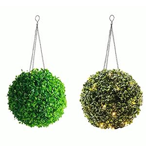 Buxus Bal Led Realistische Buxus Bal Kunstmatig Verlicht Mooie Buxus Ronde Kunstplant Bal Voor Bruiloften, Balkons…