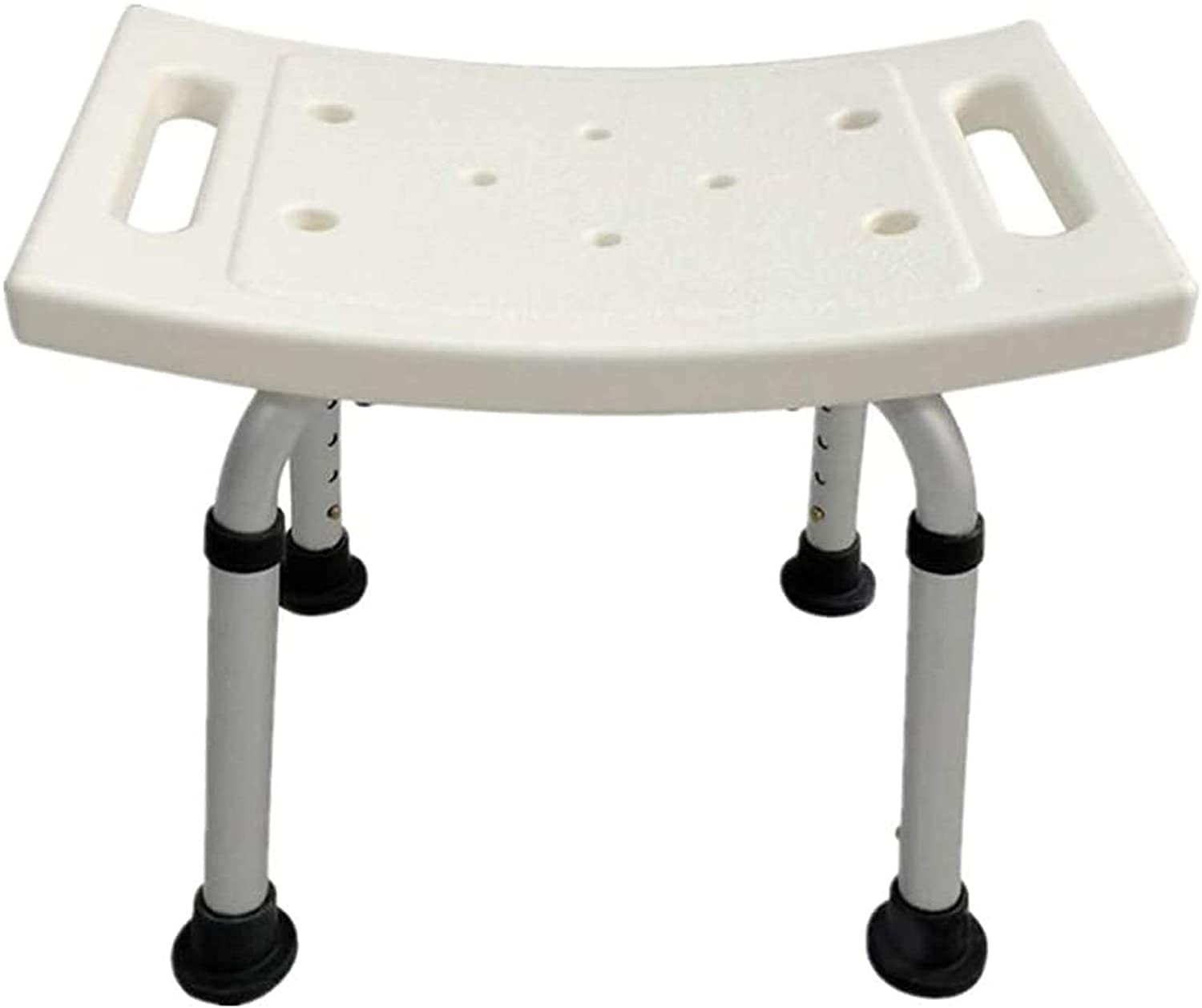 Tabouret de douche antidérapant avec assise ergonomique et dossier réglable 158 kg