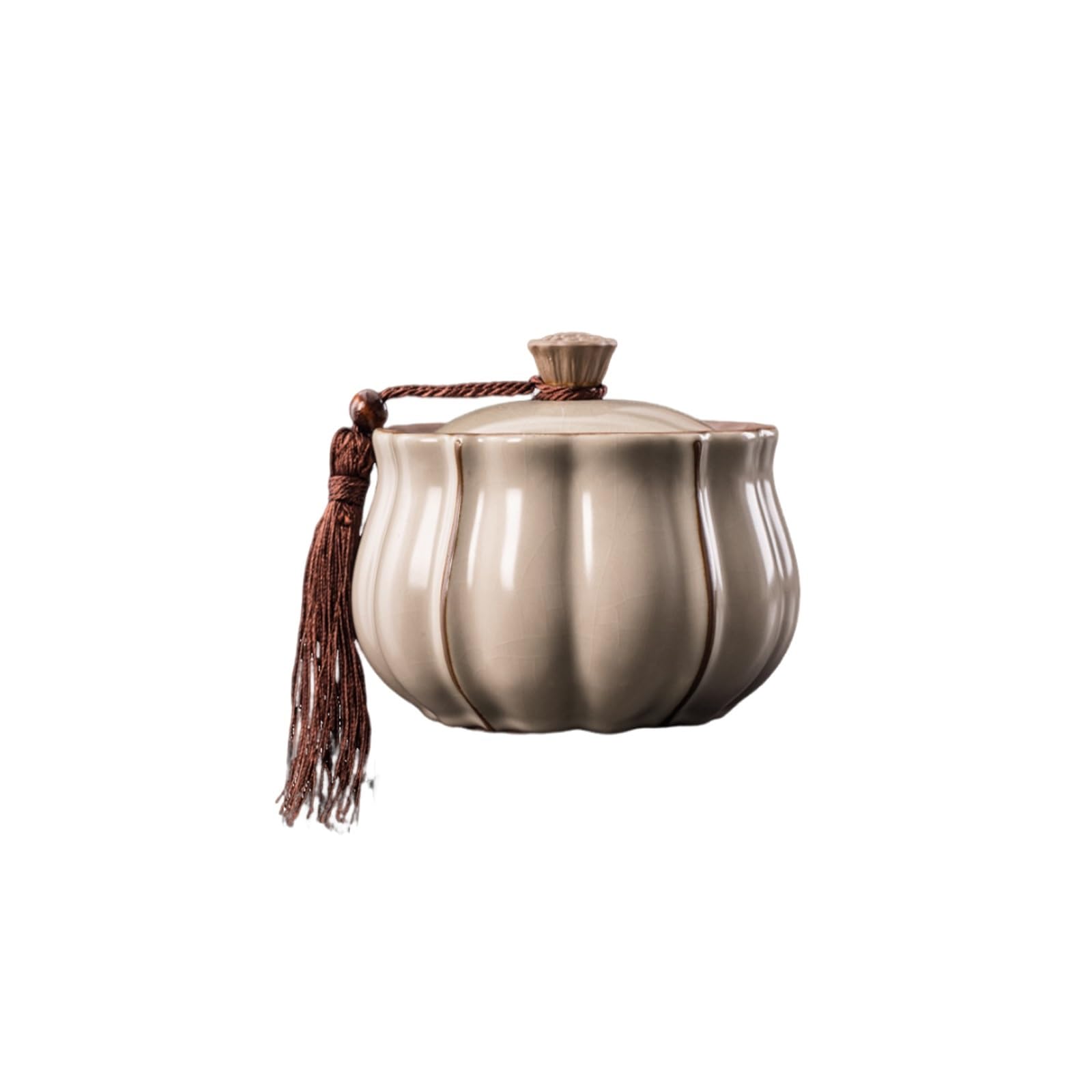 XYUERU Ceramic tea tank, sealed lid retro ceramic tea pot，Vintage Style Storage Jars Canister