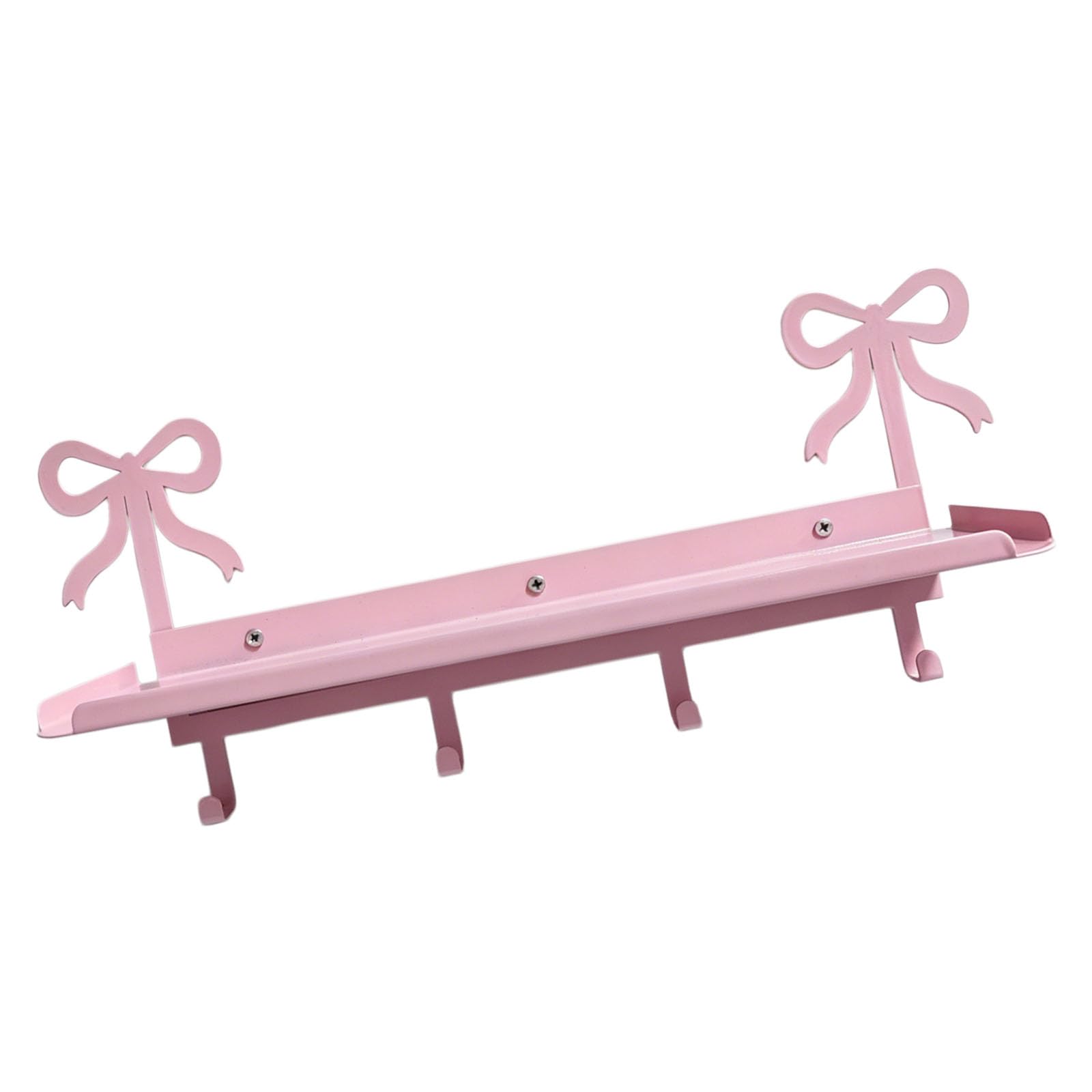 Henygen Multicolor Practical Iron Wall Mount Hook With Bowknot For Keys Coat Storage Fashionable Holder