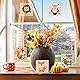 LAMEK 12 Herbst Tier Bastelsets für Kinder Herbst Klebepunkt Basteln Set Kreative Kunsthandwerk Mosaik Klebebilder Kreativsets Geschenke für Jungen Mädchen Herbstszeit Geburtstag