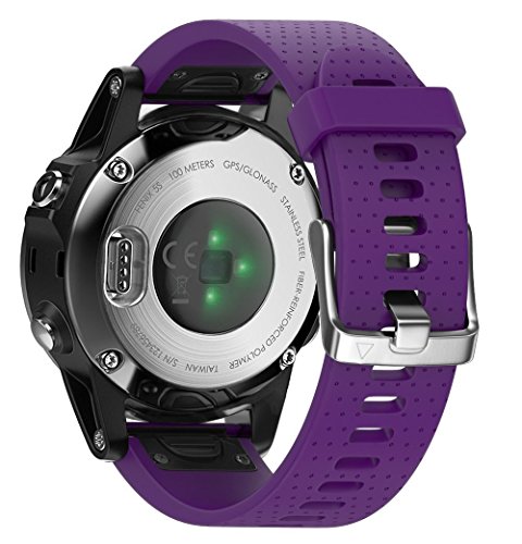 Shieranlee Compatible with Garmin Fenix 7s/Fenix 5S/Fenix 6S Strap,Silicone Sport Band 20mm Easy Fit for Garmin Fenix 7S/Fenix 5S Plus/Fenix 6S Pro/Fenix 7S/Fenix 7S Solar/Fenix 7S Sapphire Solar