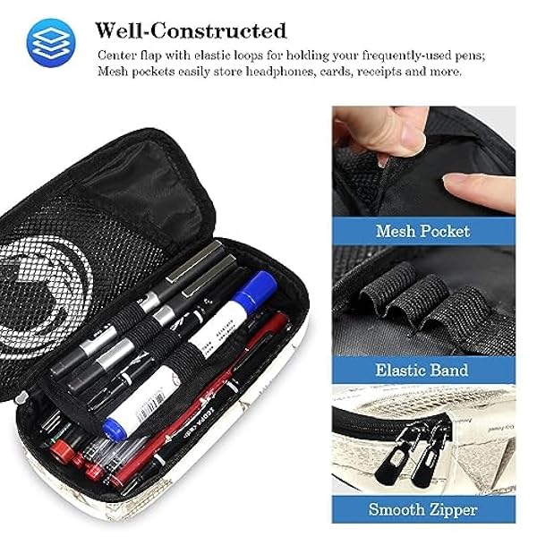 VAPOKF Schooltassenset voor tienermeisjes jongens, student boekentas rugzak rugzak met etui voor school - vintage oude stijl monumenten bezienswaardigheden, Meerkleurig, Eén maat, Schooltassen Sets