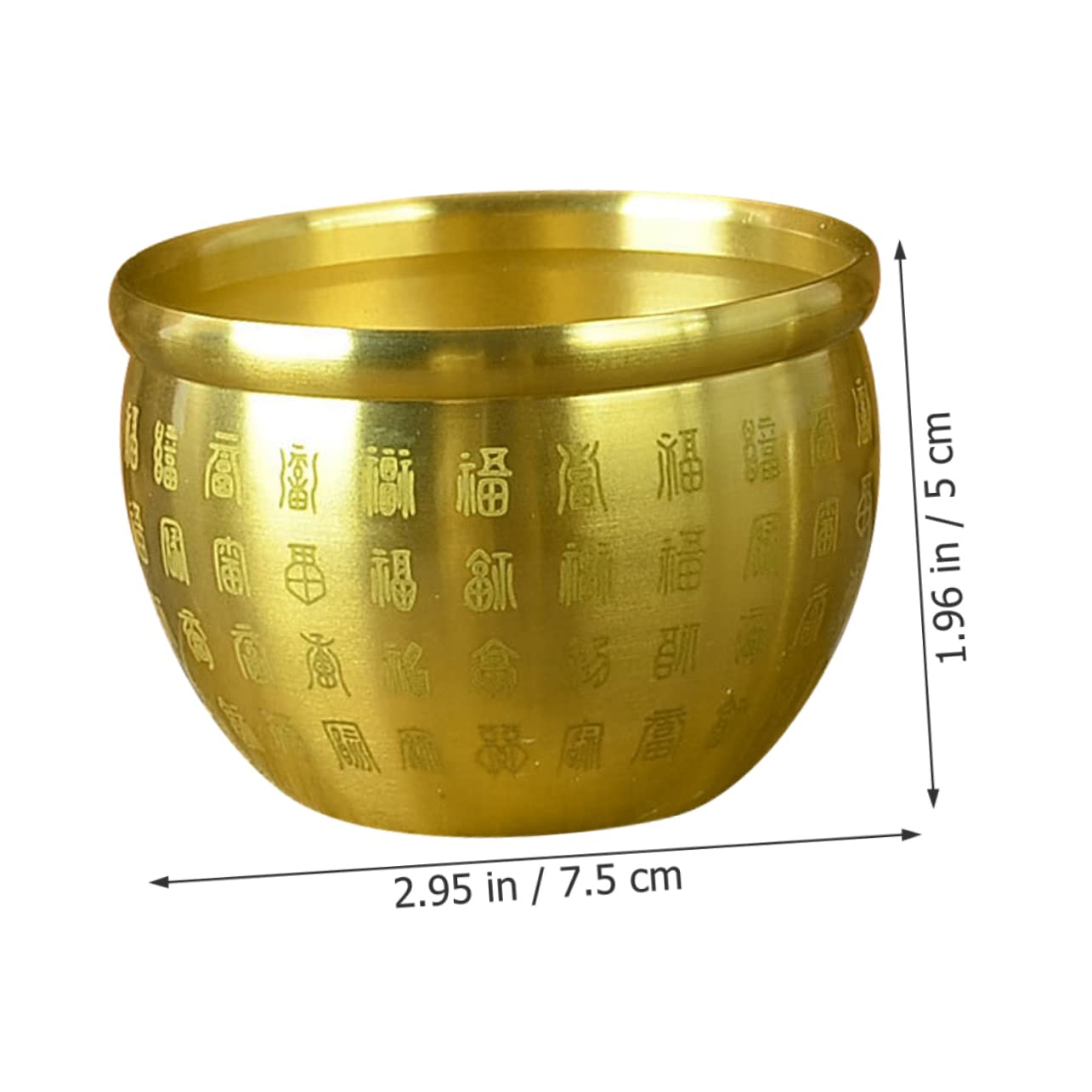 Amosfun 4pezzi Ciotola Della Fortuna Decorazione Feng Shui Per Ufficio e Casa Portafortuna e Prosperità Articolo Da Tavolo Elegante Resistente e Decorativo Significativo Per Famiglia e