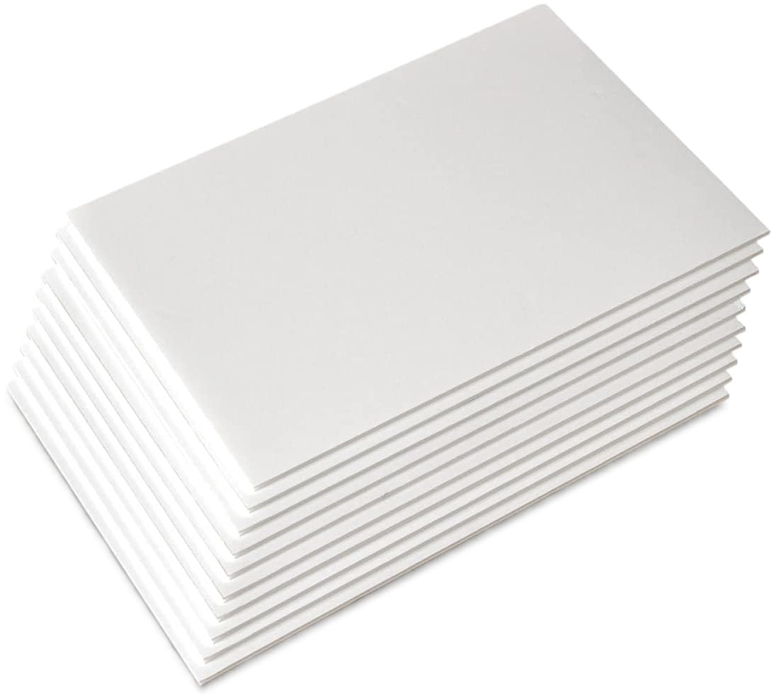 Worison A5 Size 650 GSM White Mount Board Set 10pc-image-28