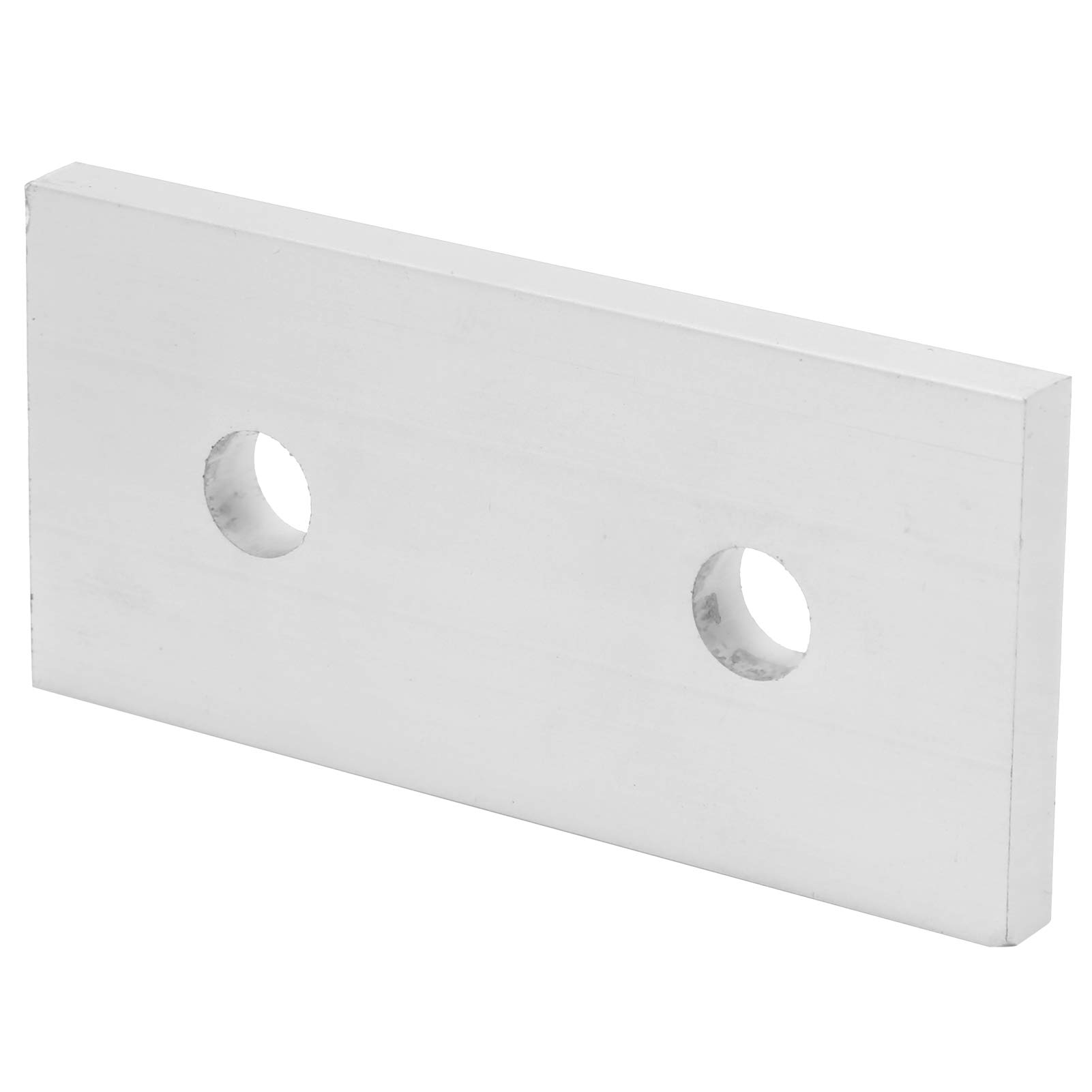 Placa de unión, 10 piezas de placa de unión de aluminio, soportes rectos planos de extrusión, placa de conexión de perfil de aluminio, herramienta de conexión, accesorios de placa de agujero