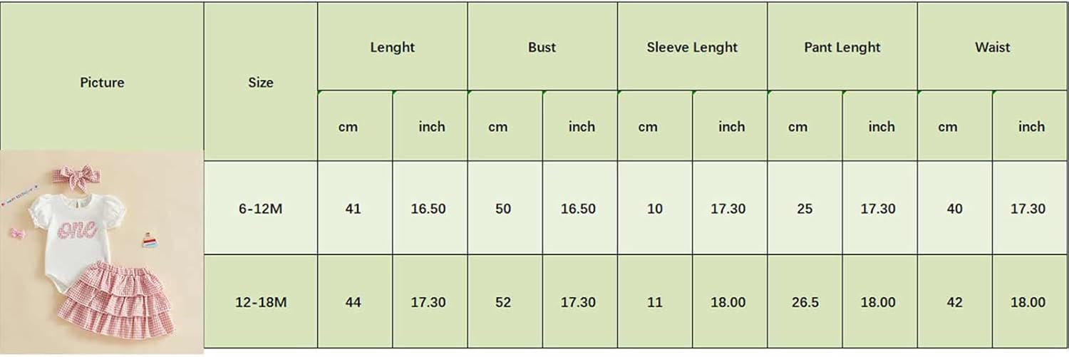 Amiblvowa Baby Girl One Birthday Outfit 1st First 1 Year Old Short Sleeve Romper Ruffle Plaid Skirt Sets Cake Smash Clothing - Image 7