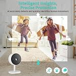 [5G & 2.4G] 2K Caméra de sécurité intérieure pour chambre, Caméra pour animaux de compagnie/chien/bébé avec application téléphonique, AI Détection humaine, vision nocturne, 2-Way Audio, Alexa & Google Home Compatible, avec un stockage en nuage de mois