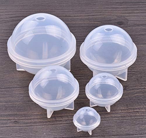 5Pcs/Set Ball Orb Sphere Paperweight Silicone Mold, for Polymer Clay, Crafting, Resin Epoxy, Jewelry Making