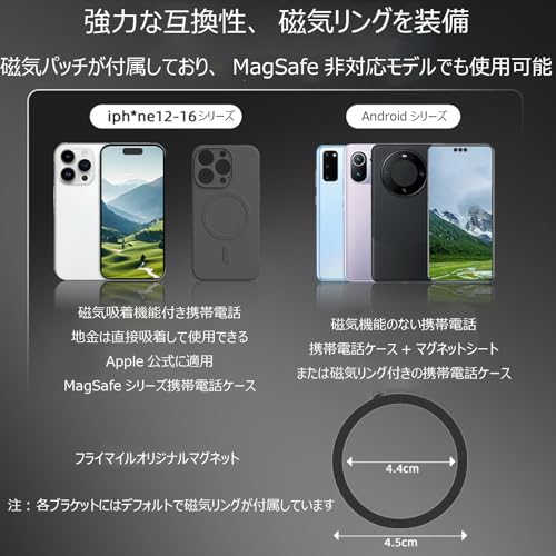Taoricup DJI RS4 Mini 対応 Magsafe マグセーフ 対応 ブラケット アルカコールドシューブラケット の商品画像 7