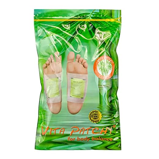30 x Vita Patchy® Parches para los pies, parche vital, con turmalina de calidad, Parche de bambú