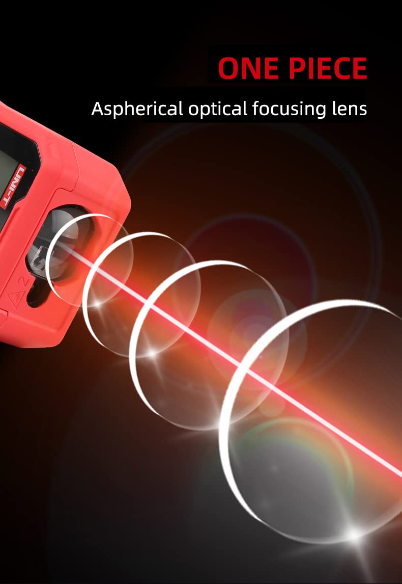Jadeshay Télémètre Laser LM50A 50 M Metre Laser Portable, Appareil De Mesure Laser Numérique avec 99 Jeux De Données, Écran LCD Rétroéclairé