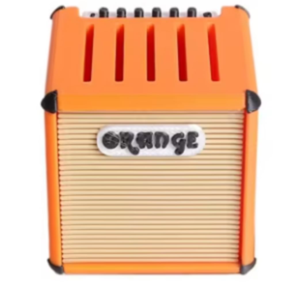 Omocatch Orange Large-Capacity Portable Guitar Pick Holder, Waterproof 3D Printed Amp Speaker Picks Case For Storage & Display