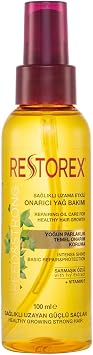 Restorex Speed & Strong Argan Yağlı Saç Bakım Yağı – Isı Koruyucu, Onarıcı Etki, Parlaklık ve Yumuşaklık Sağlayan Serum, 100 ml