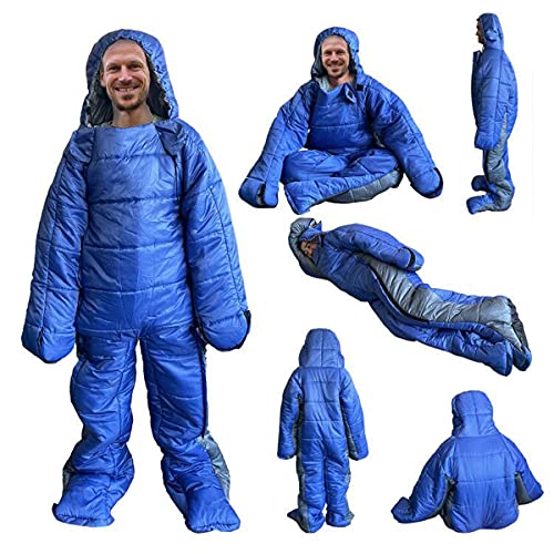 Gaorui Humanoide Bolsa de Dormir para Camping Invierno Interior Portátil Ultraligera para Adultos Resistente al Viento miniatura 5