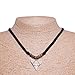 BlueRica Shark Tooth on Adjustable Black Cord Necklace (3U)