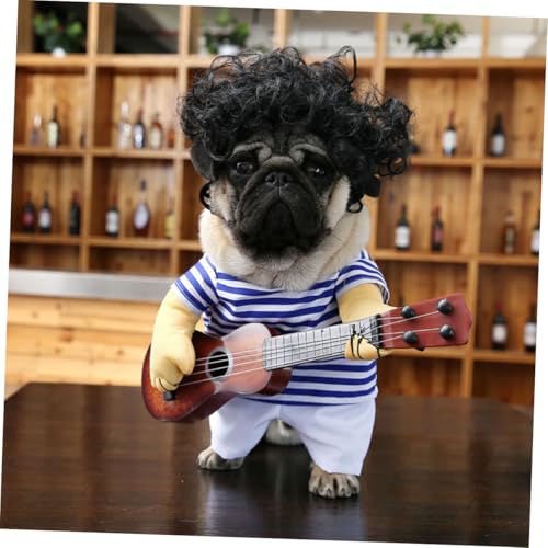 Disfraz guitarra para perro talla M HAKIDZEL miniatura 5