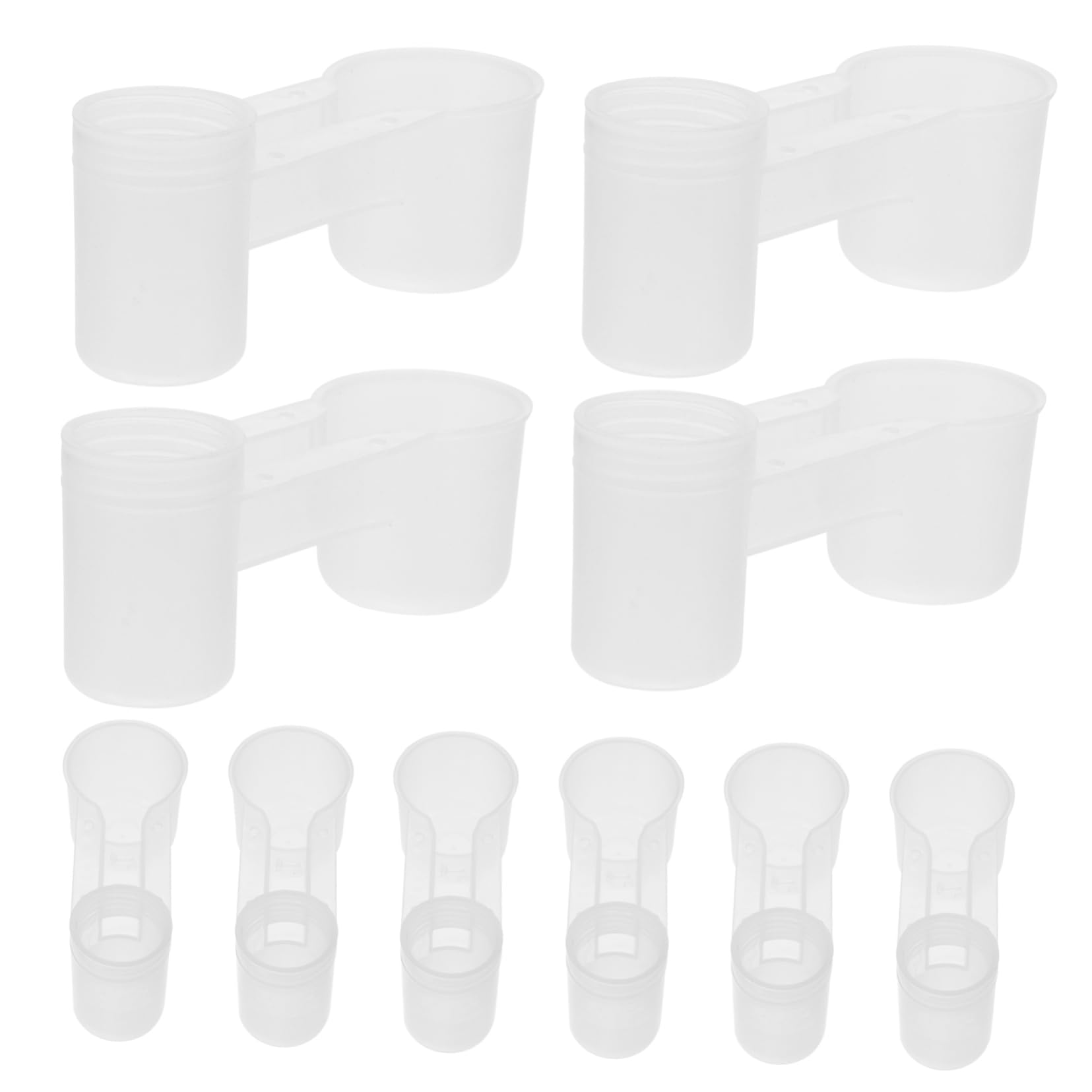 Toyvian 10pezzi Bevitore Per Pappagalli in Plastica Per Animali Domestici Abbeveratoio Automatico Per Uccelli Semplice Da Pulire e Usare Per Pappagalli Piccioni e Altri Uccelli