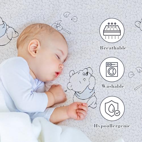Image of Pack and Play Mattress, 38 inchx26 inch Breathable Gel Memory Foam Pack N Play Mattresses Pad, Dual-Sided Mattress for Pack n Play with Ultra-Soft Jacquard Cover