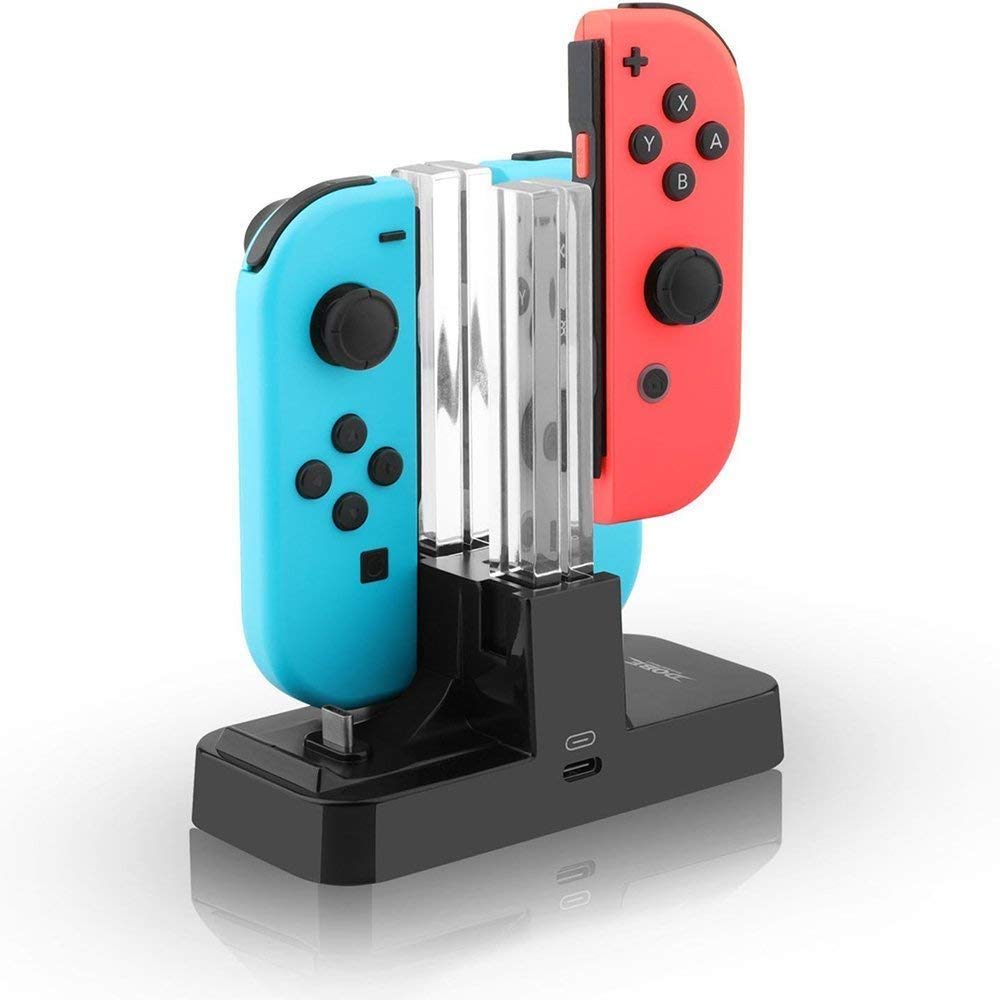 Tobo Controller Charger Compatible with Nintendo Switch,Charging Dock Station Compatible with Switch Joy-con and Pro Controller,Switch Remote Charger with Charging Indicators and Type C Charging Cable - TD-363GA (B07K3VGFCS) Amazon Price History, Amazon Price Tracker