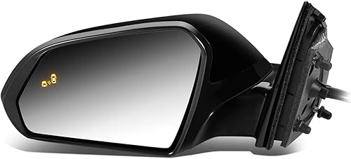DNA Motoring OEM-MR-HY1320239 - Espejo retrovisor de puerta lateral del conductor con calefacción y detección de punto ciego y señal de giro