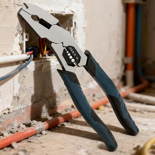 Pince à sertir outil de coupe de vis ciseaux multifonction solaire - 4