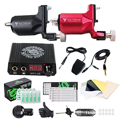 DragonHawk Tattoo Kit 2 Pro Extreme Rotary Machine