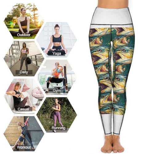 Legging de yoga imprimé pêche idéal pour le studio et le quotidien