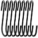 18 Pack ESFUN 4 inch Heavy Duty S Hooks Black Pan Pot Holder Rack Hooks S Shaped Hooks Hangers for Oval Ceiling Pot Rack Hanging Kitchenware Spoons Pans Pots Utensils Clothes Bags Towels Plants