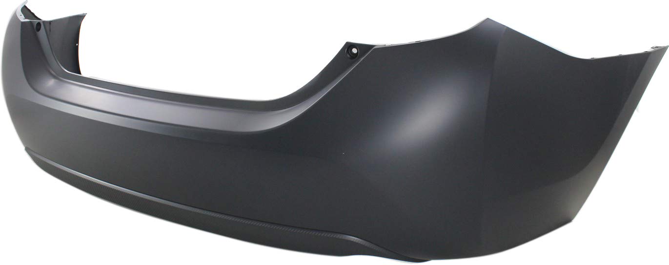 Evan Fischer Rear Bumper Cover Compatible with 2014-2019 Toyota Corolla Primed top; Textured Bottom - TO1100309