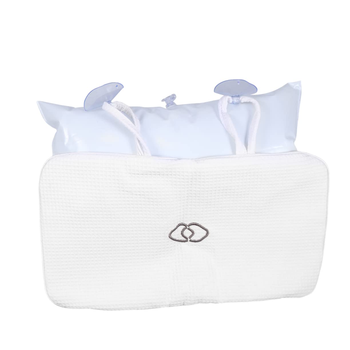Ipetboom 4piezas Almohadas De Baño Antideslizantes De PVC Ventosas De Cojín Ergonómico para Cuello y Cabeza Cómodo para SPA y Baño Color