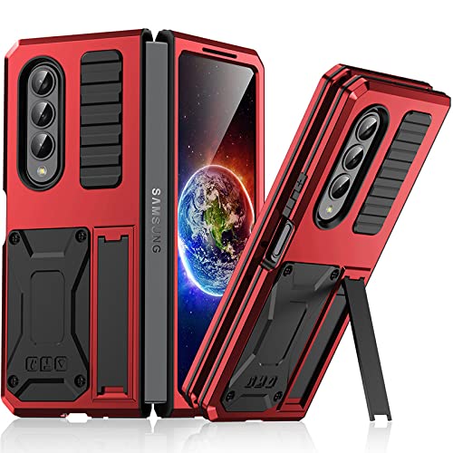 Coque Samsung Z Flip 3 en aluminium rouge étui métallique de haute précision