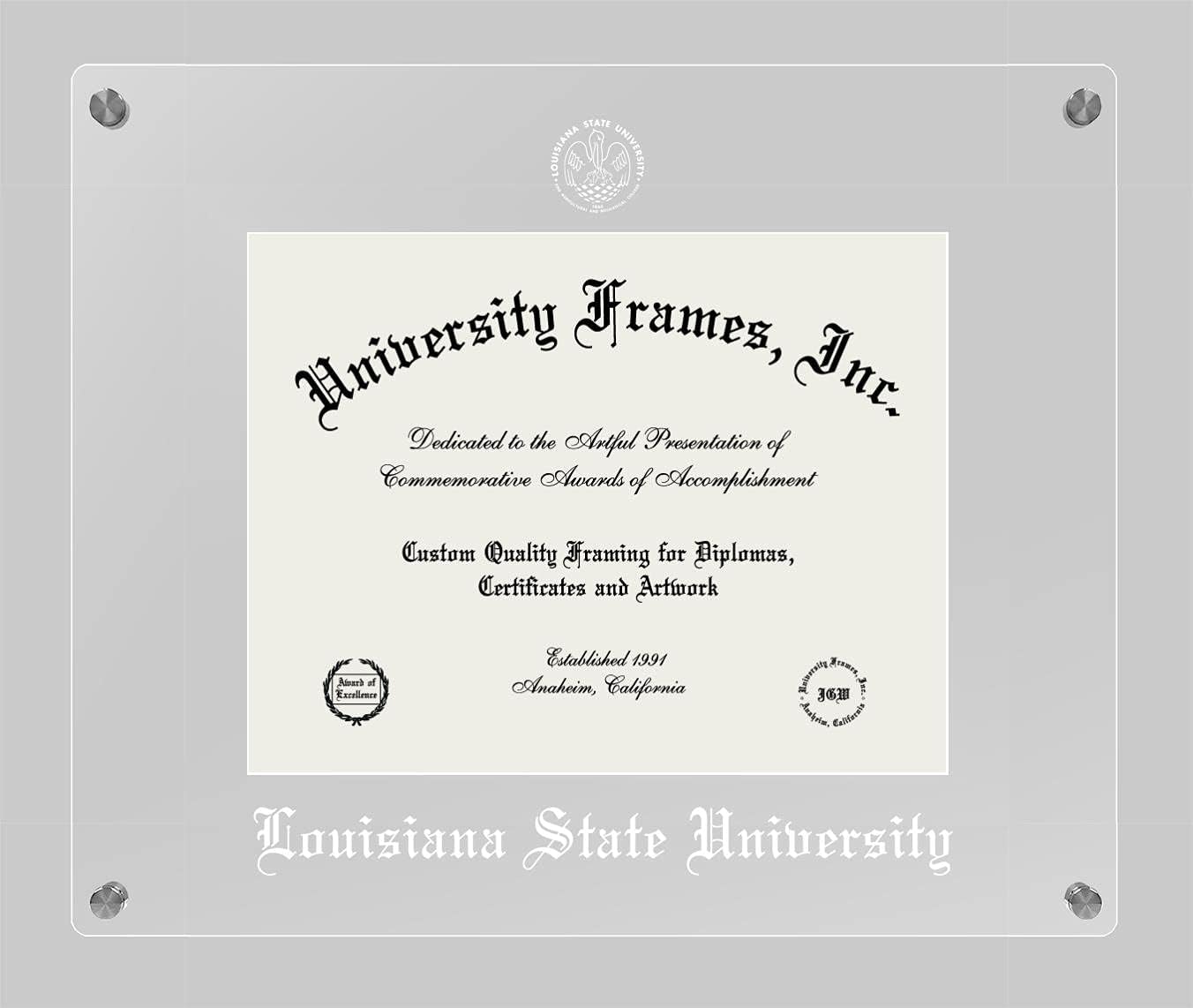 Campus Images Lucent Clear Display Diploma Frame