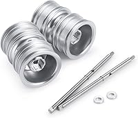 Vista 8 de RCHUBAM Llantas de rueda trasera RC con eje de transmisión CVD para 1/24 Axial SCX24 Deadbolt Bronco C10 RC Crawler Car