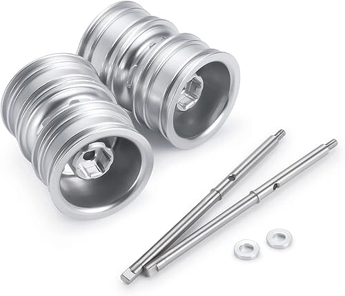 Miniatura 8 de RCHUBAM Llantas de rueda trasera RC con eje de transmisión CVD para 124 Axial SCX24 Deadbolt Bronco C10 RC Crawler Car