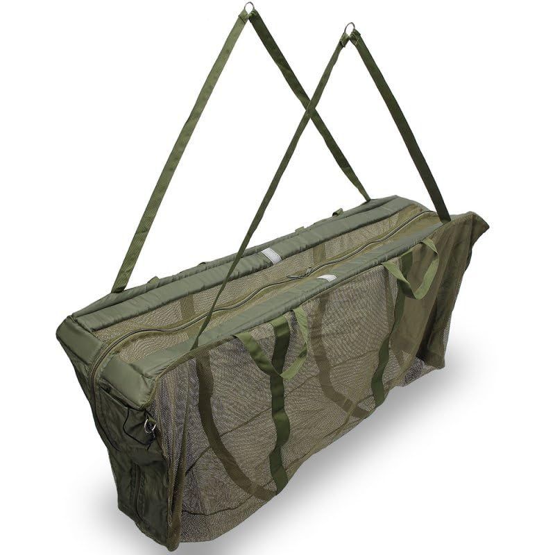G8DS® Wiegeschlinge mit Schwimmhilfe und Reissverschlüssen an den Seiten wiegen Karpfen Weight Sling Floating Cradle Waage
