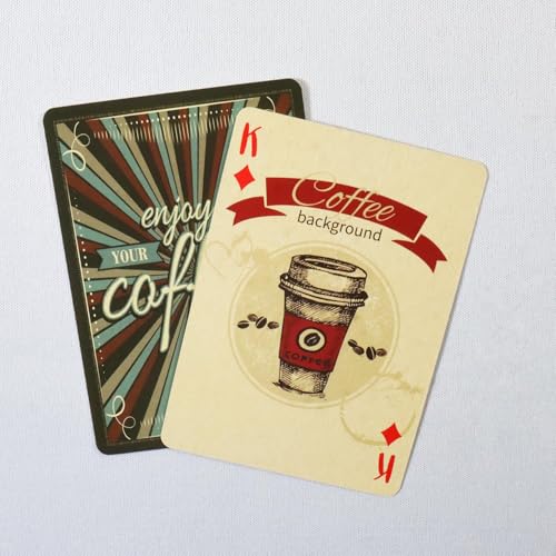 Naipes Poker Retro Black Lotus Coffee 54 Cartas miniatura 2