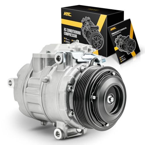 KAC A/C Compressor Compatible with Ford Explorer/Taurus/Flex 2013-2019 3.5TL, Police Interceptor Utility 2016-2019, with Lincoln MKS 2013-2016, Air Conditioning Compressors Replace for 198358 by KAC - Used condition - US$145.18