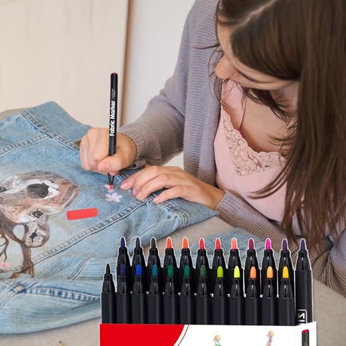 Feutre tissu lavable en 24 couleurs pour personnalisation textile et coton
